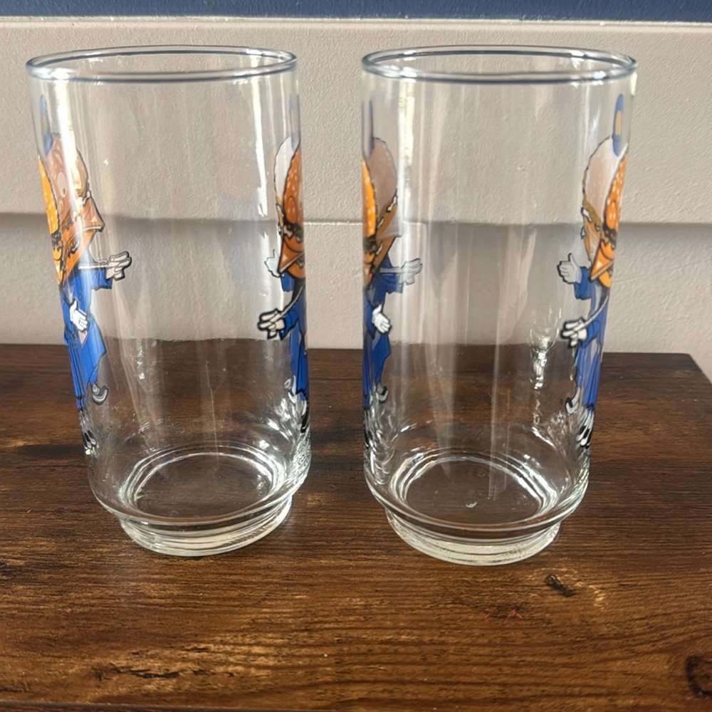 Vintage 1977 Big Mac McDonalds McDonaldland Action Series 16 oz set of 2 - Picture 4 of 8